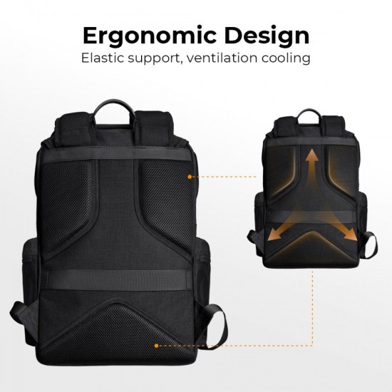 K&F Concept 15.6" Camera Backpack Bag 25L - Black